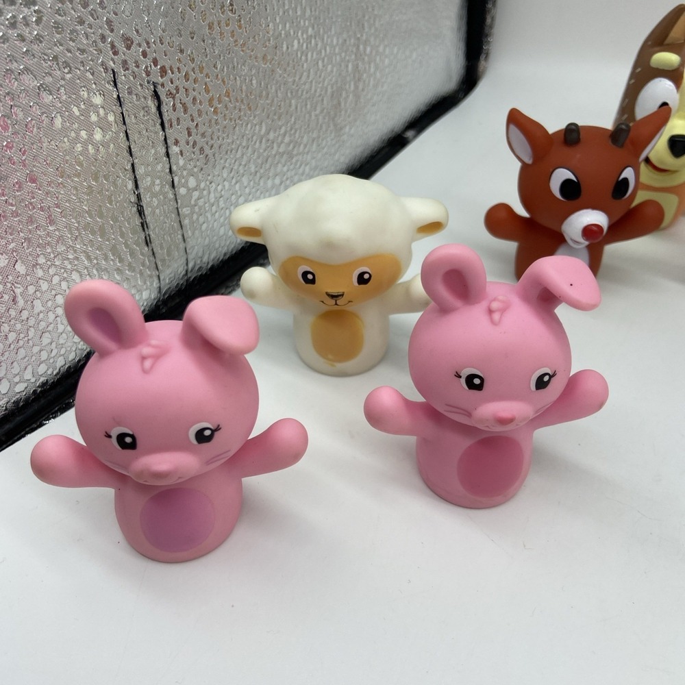 15pc Finger Puppet Lot Bluey Disney Donald Pluto Paw Patrol Baby Shark Animals - Picture 2 of 11